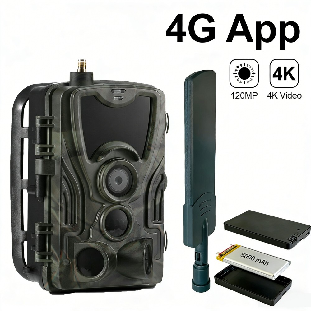 Outdoor Hunting Video Camera - 4G 4K 120 МП Камера для
